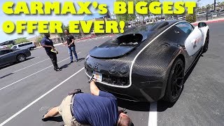 Taking a 2Million Bugatti Veyron Mansory to CarMax for an Appraisal [upl. by Ermengarde447]