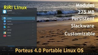 Porteus 40 Portable Linux OS [upl. by Arualana]