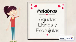 Palabras Agudas Llanas y Esdrújulas [upl. by Spooner219]