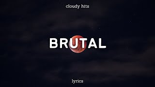 Olivia Rodrigo  brutal Clean  Lyrics [upl. by Ydnamron]