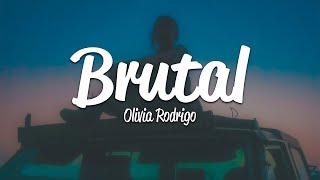 Olivia Rodrigo  brutal Lyrics [upl. by Naved]