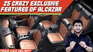 Hyundai Alcazar  25 Crazy Features🔥🔥 [upl. by Aneertak]