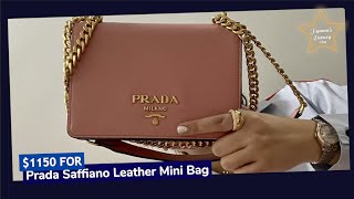 Prada Saffiano Leather Mini Bag  Hymmes Luxury Vlog 14 [upl. by Ezmeralda]