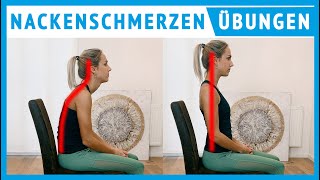 NACKENSCHMERZEN vom Sitzen  3 ÜBUNGEN für Zuhause [upl. by Kath]