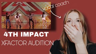 Vocal Coach reacts to 4th Impacts XFactor audition [upl. by Naro407]