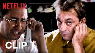 Munna Bhai Funny Exam Cheating Scene  Sanjay Dutt  Munna Bhai MBBS  Netflix India [upl. by Ainuj927]