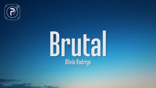 Olivia Rodrigo  Brutal Lyrics [upl. by Nevil]