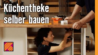 Küchentheke selber bauen  HORNBACH Möbelbau [upl. by Nylzor]