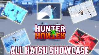 Showcasing Every Hatsu Ability in Hunter X Hunter Ultimate Finale  Roblox [upl. by Ahsimal]