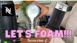 How To Foam Milk With Aeroccino 3 Make Coffee With Foam Tips amp Tricks  Easy Foamed Latte Recipe [upl. by Ansell]