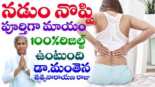 Back Pain  Home Natural Remedies  Dr Manthena Satyanarayana Raju  Nadumu Noppi  GOOD HEALTH [upl. by Atelokin522]