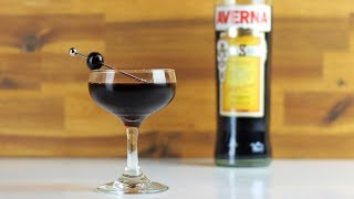 BLACK MANHATTAN Cocktail Recipe  L😍VE IT [upl. by Terbecki]