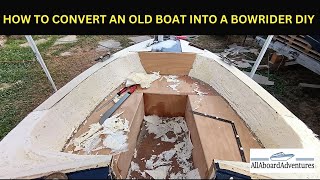 Boat conversion into Bowrider [upl. by Ahsias]