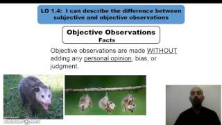 Comparing subjective observations and objective observations [upl. by Addi]