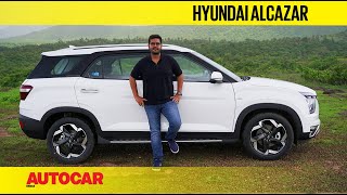 Hyundai Alcazar review  More than just a three row Creta  First Drive  Autocar India [upl. by Dranyar948]