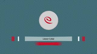 Lineer Cebir I 3 Ders [upl. by Jane]