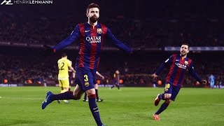 Gerard Piqué ● Worlds Best Defender ● 2015 [upl. by Ruberta]