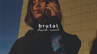 olivia rodrigo  brutal slowed  reverb [upl. by Ocer]