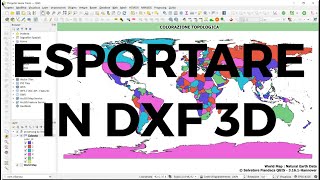 QGIS Esportare in DXF 3D [upl. by Suoivatra]