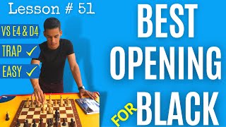 Chess lesson  51 Best Opening for Black  Chess openings the right way  The Czech Pirc Defense [upl. by Ohaus]