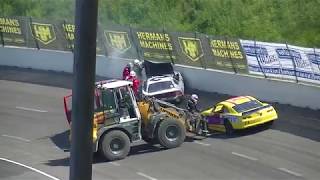 Raceway Venray pinksteren LMV8 Met harde crash [upl. by Chemesh]