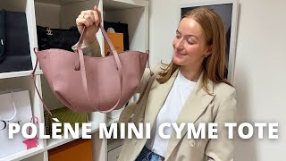 POLÈNE MINI CYME TOTE  What Fits Organiser amp Overview [upl. by Helbonia]