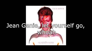 The Jean Genie  David Bowie  Lyrics [upl. by Esidnak]