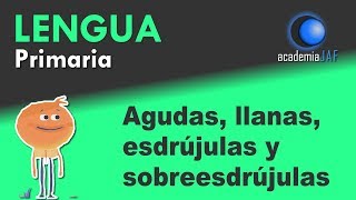 Palabras agudas llanas esdrújulas y sobreesdrújulas [upl. by Yecies666]