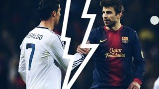 Cristiano Ronaldo vs Gerard Piqué [upl. by Ahsinelg]