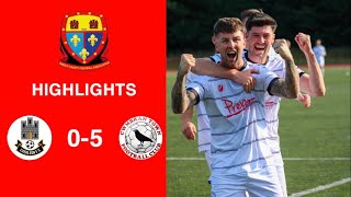 Caerleon 05 Cwmbrân Town  Gwent FA Senior cup  Quarter final highlights [upl. by Nylzzaj]