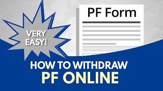 How To Withdraw PF Online  Online PF Withdrawal [upl. by Chloette]