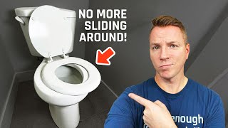 How to Tighten or Replace a Toilet Seat in 3 Minutes [upl. by Danna367]