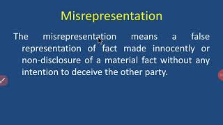 Misrepresentation [upl. by Merissa]