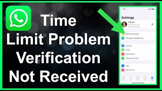 WhatsApp Verification Code Not Received  Time Limit Problem [upl. by Madian]