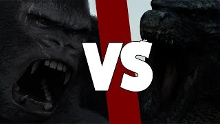 GODZILLA 2014 VS KING KONG 2005 [upl. by Auqinahs]