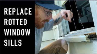 HOW TO remove and replace WINDOW SILLS [upl. by Aerua]